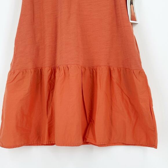 Nation LTD Harumi Womens Mini Dress Medium Tank Drop Waist Pockets Beach Tiered - Picture 3 of 9